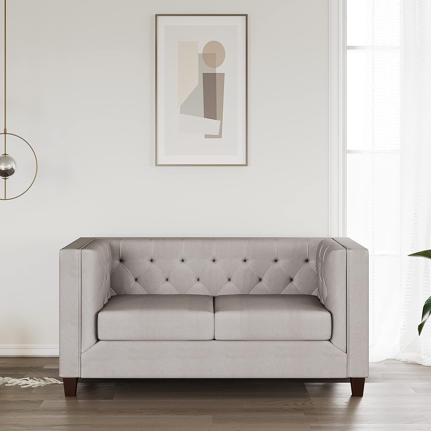 Compact 2-seater cotton sofa – CM Home Decor Aluva