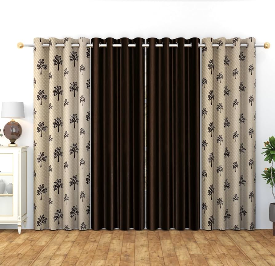 Polyster Plain Eyelet Curtains