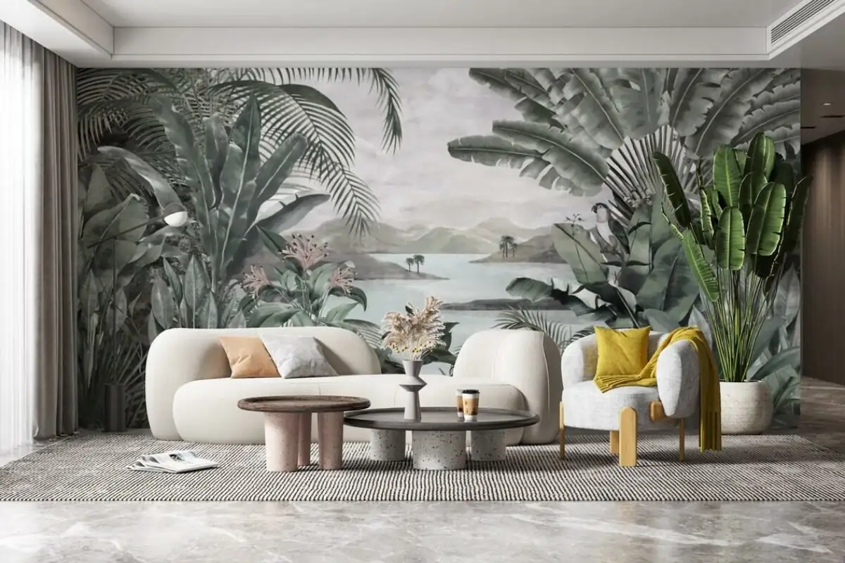 Modern graphic patterned wallpaper – CM Home Decor Aluva